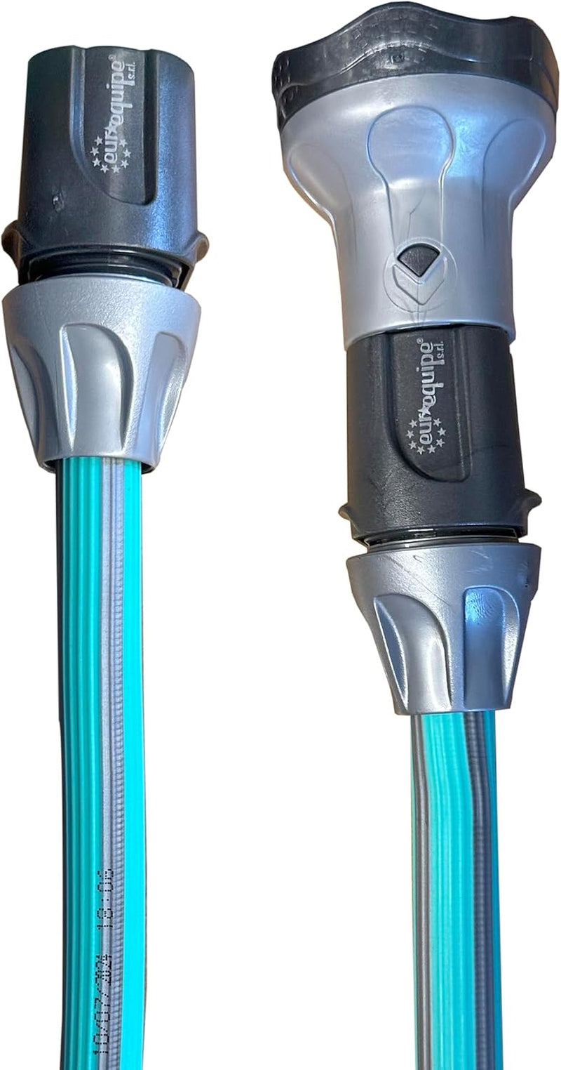 Haveslange kan forlænges op til 7,5 meter, 1/2" (12,5 mm), med håndbruser og 8 funktioner, Idroeasy