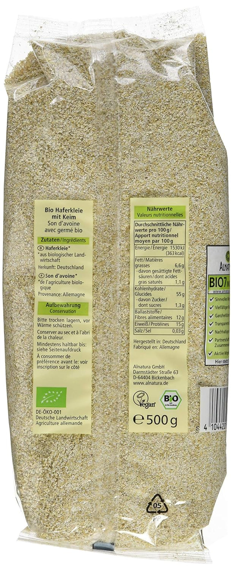 Økologisk havreklid med spirer, 500g