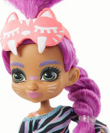 Cave Club GTH02 - Roaralai Pyjamas Party Fun Doll, Artikuleret dukke med lilla hår og tilbehør, gave til børn fra 4 år og op, multifarvet