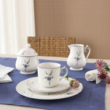 Villeroy & Boch Vieux Luxembourg Mælkekrus, 300 ml, Premium Porcelæn, Hvid/Blå, 1023410760, Flerfarvet