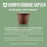 Caffè Vergnano 1882 - Èspresso Kompostierbare Kaffeekapseln , kompatibel med Nespresso, Intenso (Intenso) - Packung Enthälts 100 Kapseln
