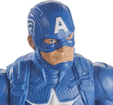 Marvel Avengers Titan Hero Series Blast Gear Captain America Action Figur 30 cm stort legetøj til 4+ år Blå Action Figurer Naty Shop