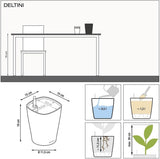 LECHUZA DELTINI blank hvid 14900