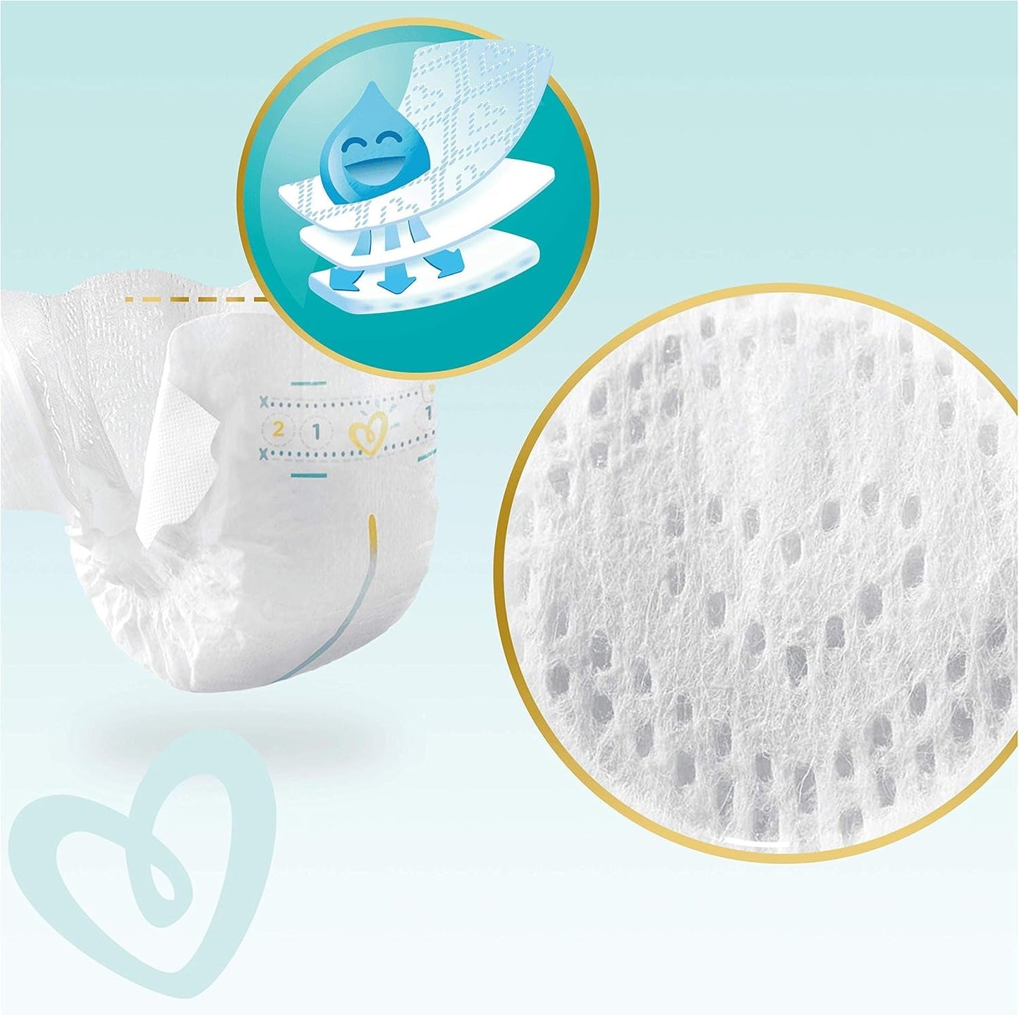 Pampers Premium Protection New Baby bleer, str. 1 (nyfødt), 22 stk