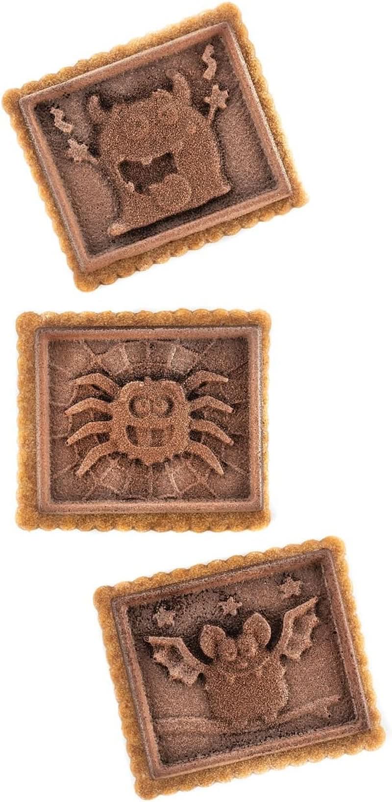 Silikomart 22.172.77.0165 CKC, 12 chokolademonstre på kiks Køkken Naty Shop