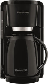 Rowenta Adagio Filter Espressomaskine, Termokande i rustfrit stål, Holder kaffen varm i op til 4 timer, Kapacitet på 10-15 kopper, 1,25 L Kapacitet, Aftagelig filterkurv, Autosluk, Sort, CT3818
