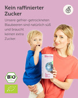 Frysetørrede økologiske blåbær BUAH® | Frysetørrede økologiske blåbær uden tilsat sukker | 100 % frysetørret frugt (vegansk, glutenfri, laktosefri) | Ideel snack (140 g) Naty Shop dehydrerede produkter