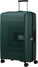 American Tourister Aerostep - Spinner L, udvidelig kuffert, 77 cm, 101,5/109 L, Orange (Bright Orange) Bagage og rejseudstyr Naty Shop Green (Mørk Skov) L (77 cm - 101,5/109 L)