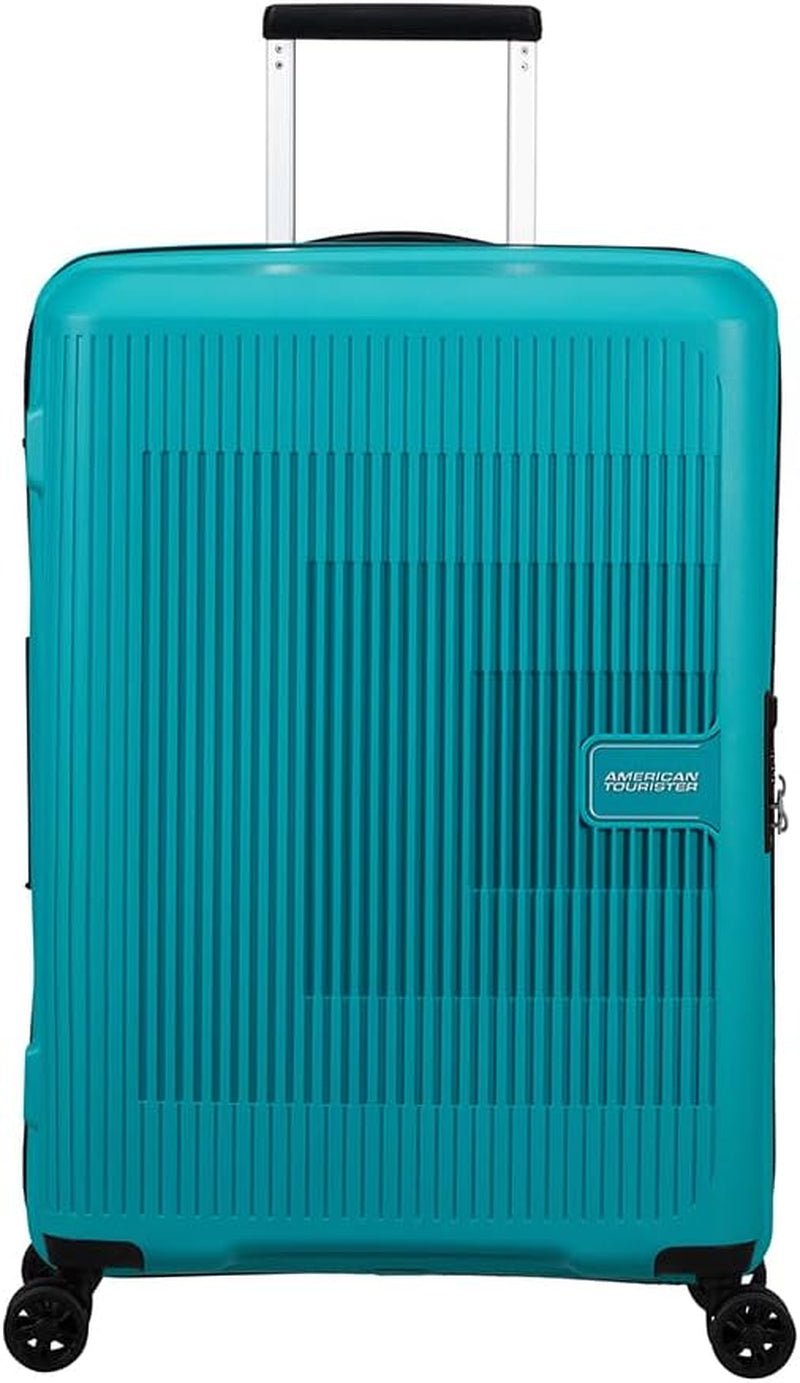 American Tourister Aerostep - Spinner L, udvidelig kuffert, 77 cm, 101,5/109 L, Orange (Bright Orange) Bagage og rejseudstyr Naty Shop Turkis (Tone Turkis) M (67 Cm - 66,5/72,5 L)