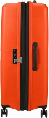 American Tourister Aerostep - Spinner L, udvidelig kuffert, 77 cm, 101,5/109 L, Orange (Bright Orange) Bagage og rejseudstyr Naty Shop