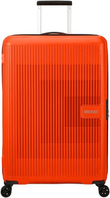 American Tourister Aerostep - Spinner L, udvidelig kuffert, 77 cm, 101,5/109 L, Orange (Bright Orange) Bagage og rejseudstyr Naty Shop Orange (Bright Orange) L (77 cm - 101,5/109 L)