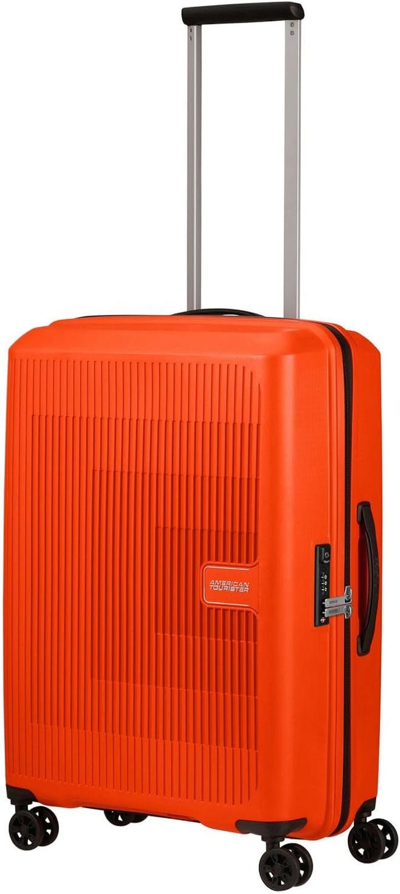 American Tourister Aerostep - Spinner L, udvidelig kuffert, 77 cm, 101,5/109 L, Orange (Bright Orange) Bagage og rejseudstyr Naty Shop Orange (Bright Orange) M (67 Cm - 66,5/72,5 L)