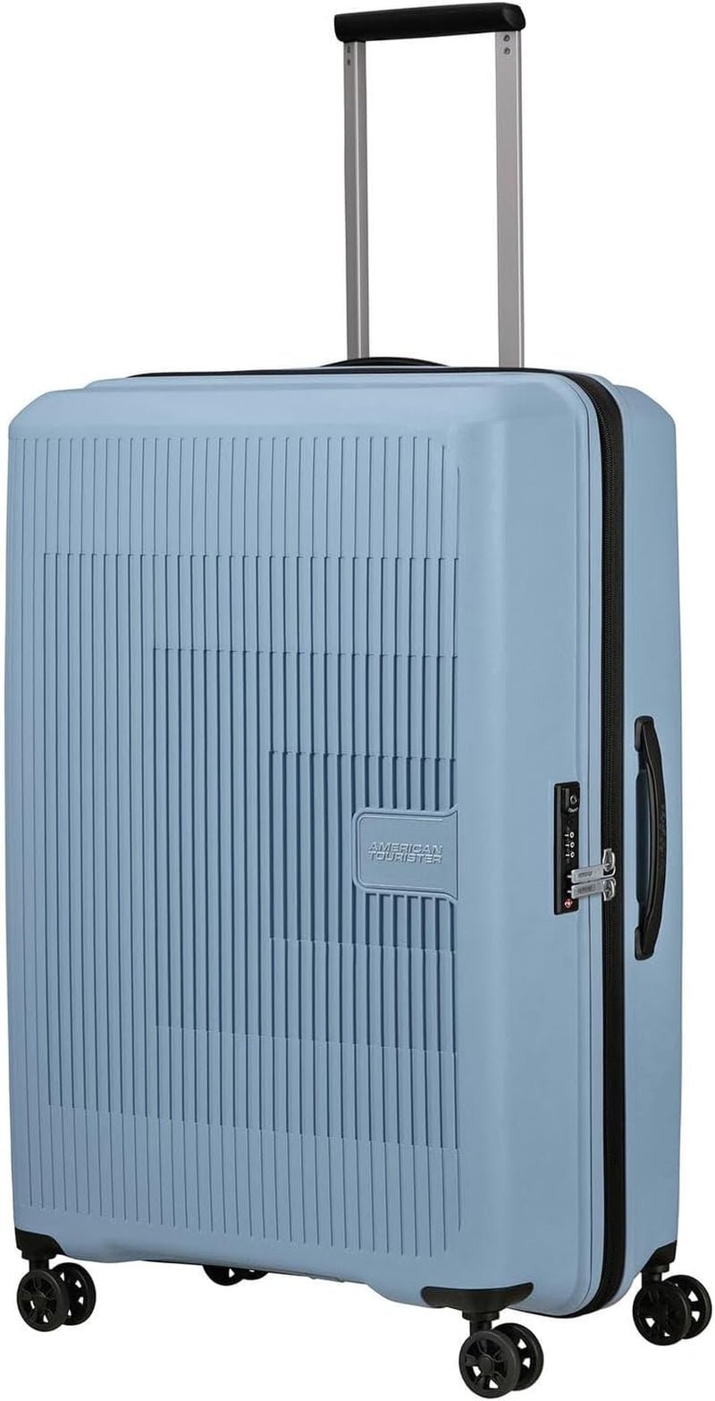 American Tourister Aerostep - Spinner L, udvidelig kuffert, 77 cm, 101,5/109 L, Orange (Bright Orange) Bagage og rejseudstyr Naty Shop Grey (Soho Grey) L (77 cm - 101,5/109 L)