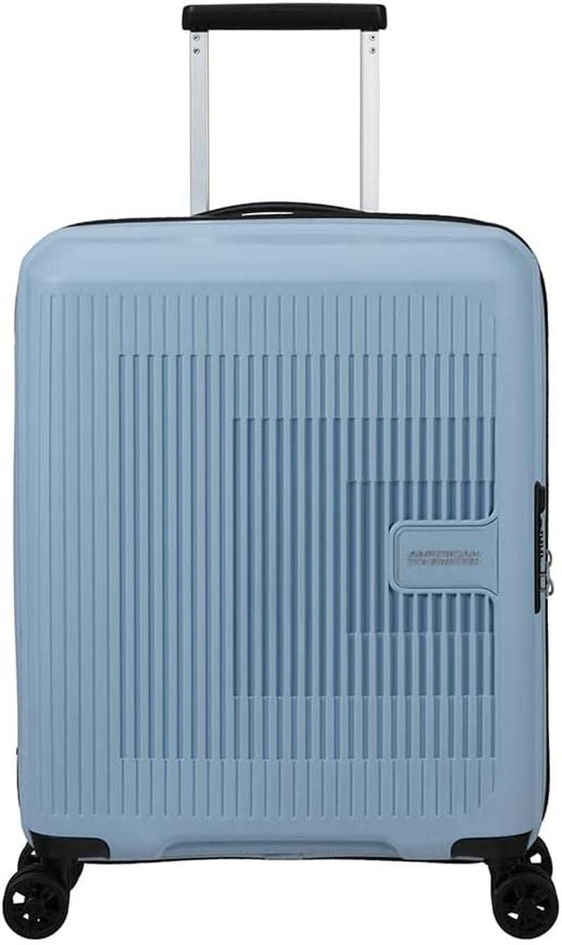 American Tourister Aerostep - Spinner L, udvidelig kuffert, 77 cm, 101,5/109 L, Orange (Bright Orange) Bagage og rejseudstyr Naty Shop Grey (Soho Grey) S (55 Cm - 36/40 L)