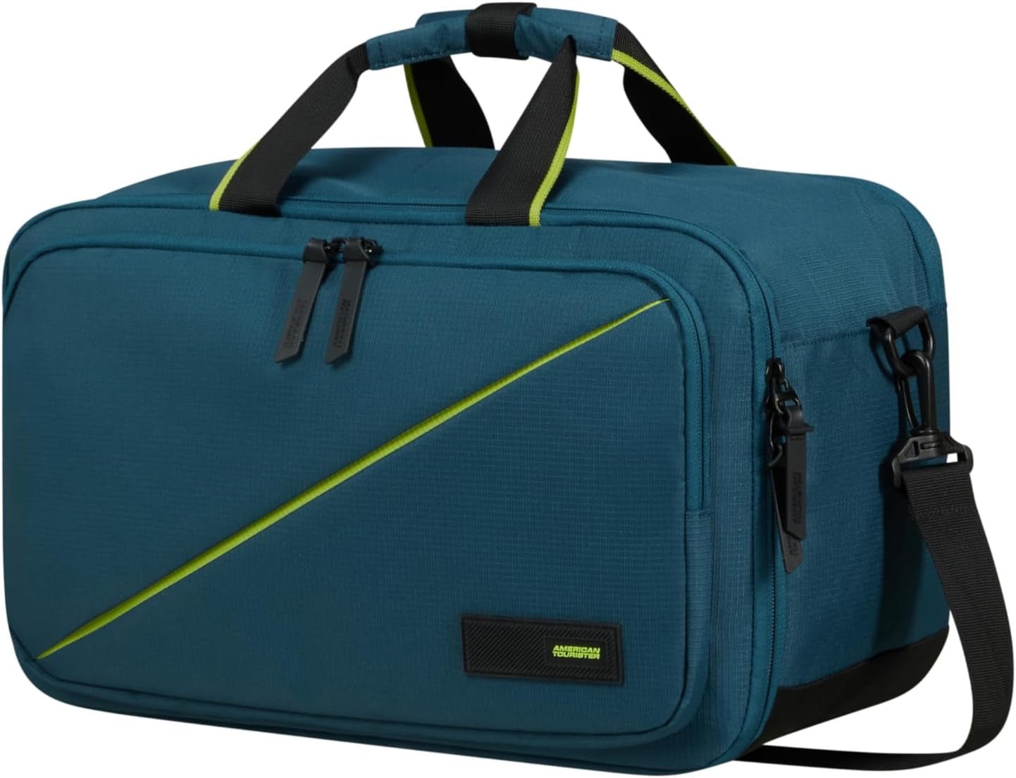 American Tourister Take2Cabin - Ryanair 3-vejs rejsetaske 40cm 25L Sort (sort) Naty Shop Bagage & rejseudstyr Harbor Blue 14"