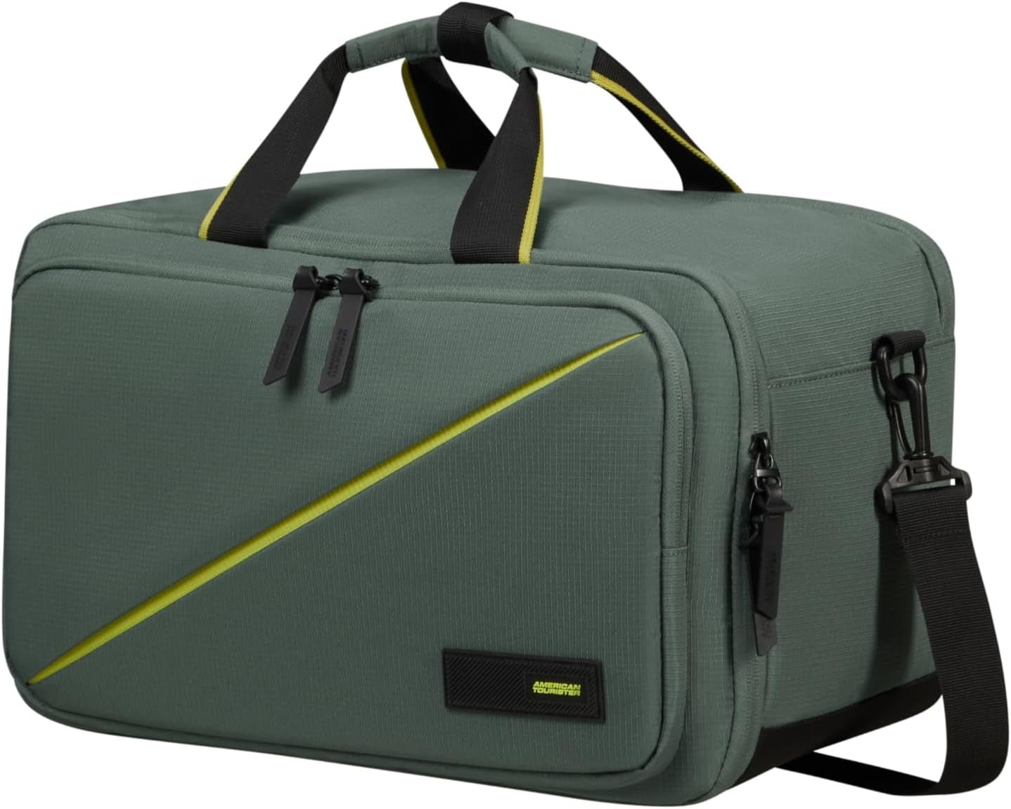 American Tourister Take2Cabin - Ryanair 3-vejs rejsetaske 40cm 25L Sort (Sort) Naty Shop Bagage & Rejseudstyr Grøn (Mørk Skov) 14"