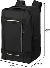 American Tourister Urban Track - Ryanair undersædet håndtaske, 25 x 20 x 40 cm, 24,5 L, sort (Asfalt Sort) Bagage og rejseudstyr Naty Shop