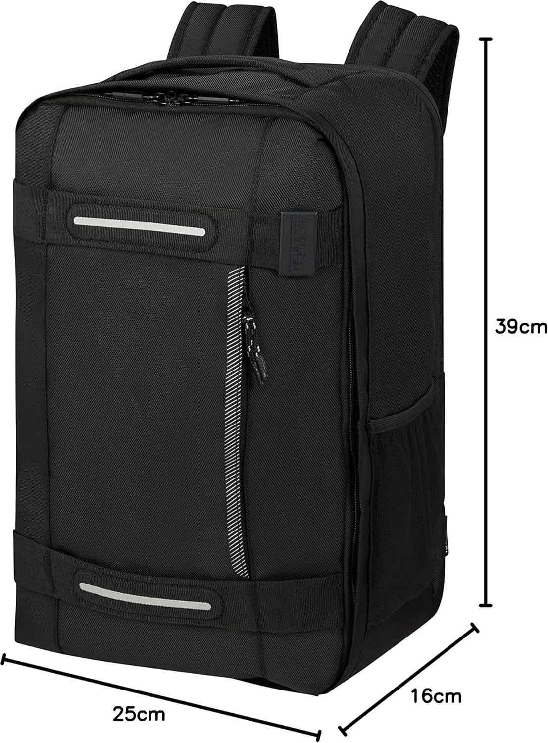 American Tourister Urban Track - Ryanair undersædet håndtaske, 25 x 20 x 40 cm, 24,5 L, sort (Asfalt Sort) Bagage og rejseudstyr Naty Shop