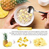 Frysetørret ananas 250g, store stykker, frysetørret frugt i skiver, usødet, frugtagtige ananasstykker, tørret ananas Dehydrerede produkter Naty Shop