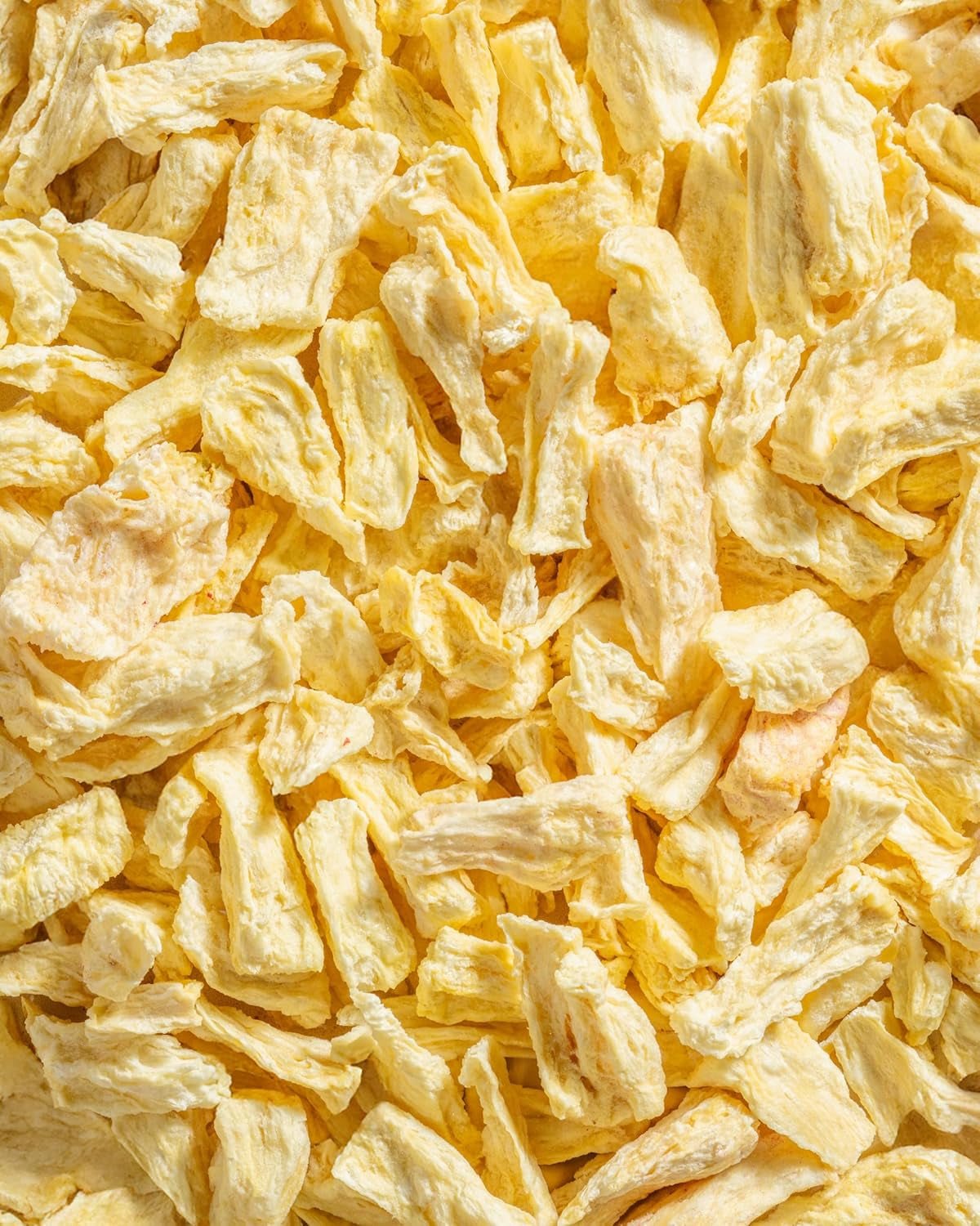 Frysetørret ananas BITS 100g store stykker til smoothie bowls, müsli, grød topping - frysetørret frugt uden tilsat sukker - tørret ananas - frugt fra NutriPur Dehydrerede produkter Naty Shop