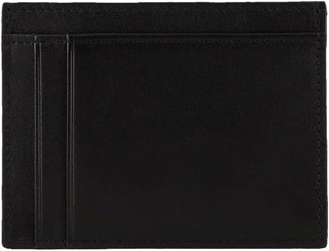 Armani Exchange Herrelogo Glat Læder Rejsetilbehør Kortholder Cover Sort Naty Shop Herrepung Sort S
