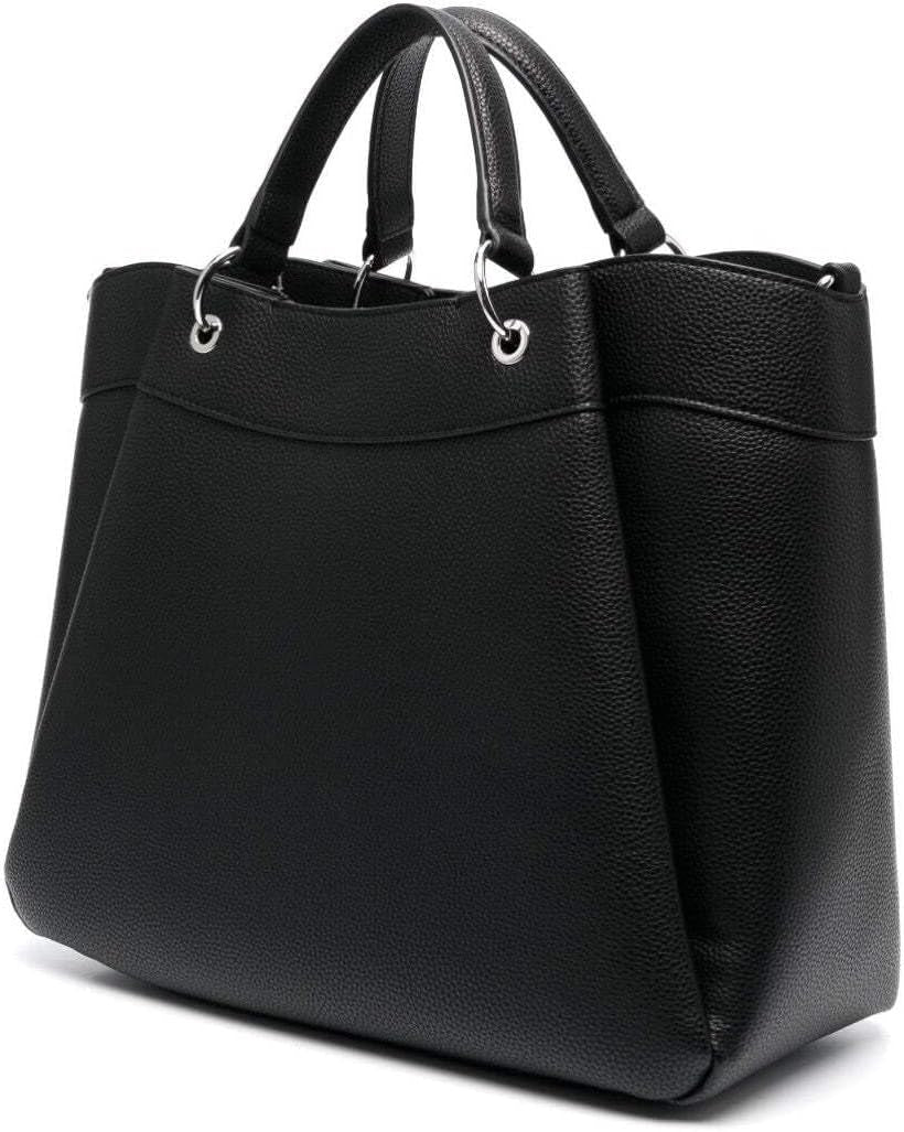 Armani Exchange Essential for Women, Wave, Sølvtrykt Logo Shopping L Dame Tasker Naty Shop