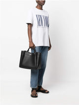 Armani Exchange Essential for Women, Wave, Sølvtrykt Logo Shopping L Dame Tasker Naty Shop