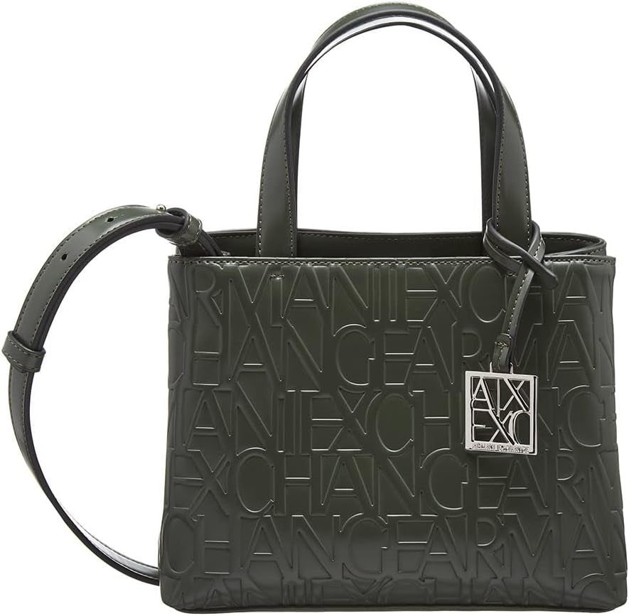 Armani Exchange Damer Liz Small Open Shopping Bags Dame Naty Shop Militærgrøn