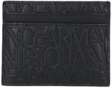 Armani Exchange Herre Essential Ivan SLG, Logo All Over Elegant og funktionel kreditkortholder, Nero Herrepung Naty Shop Nero One Size Passer til alle