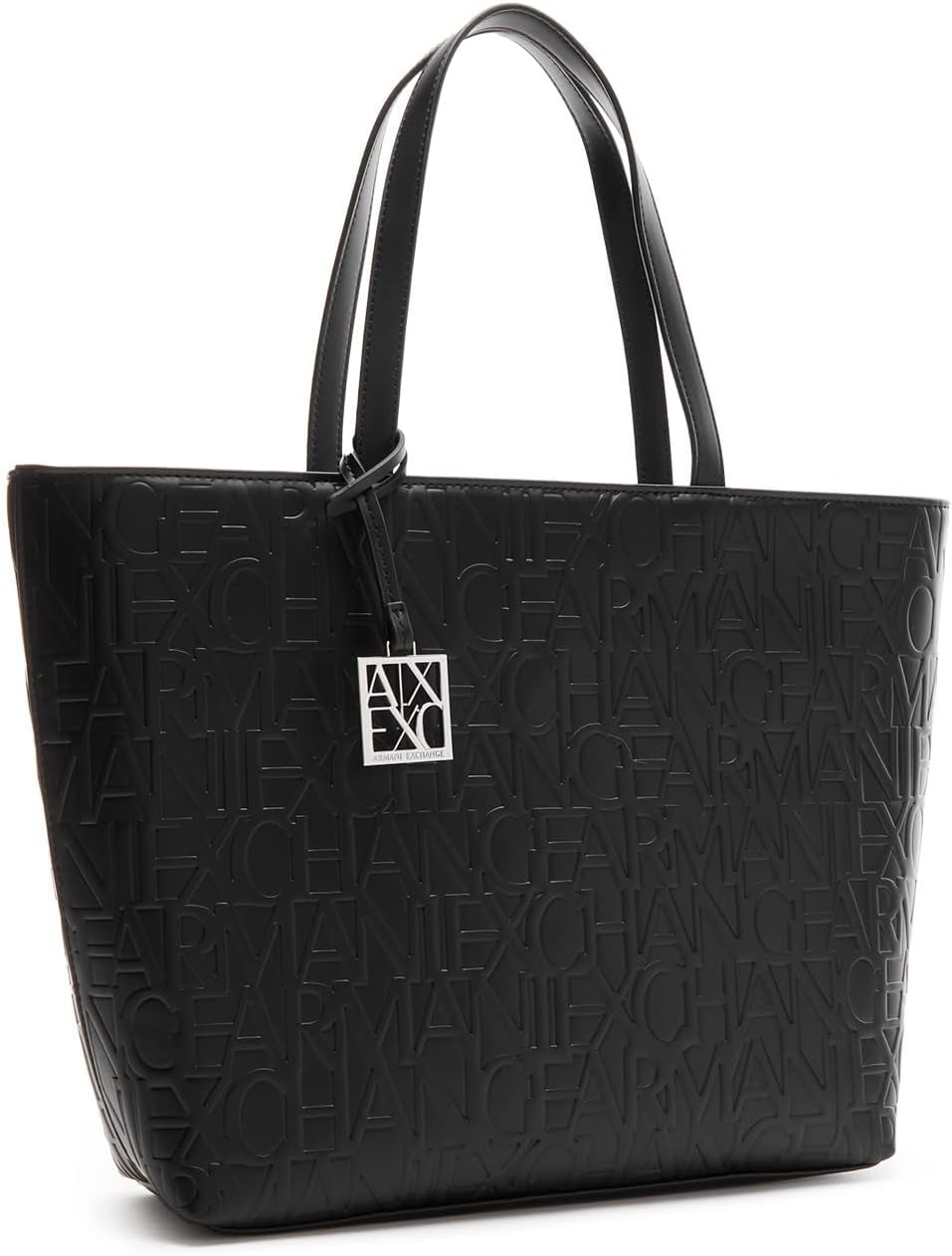 Armani Exchange Women's Liz - Open Medium Shopping-håndtaske, Nero Black, 28x11x40 cm (L x H D) EU Dametasker Naty Shop