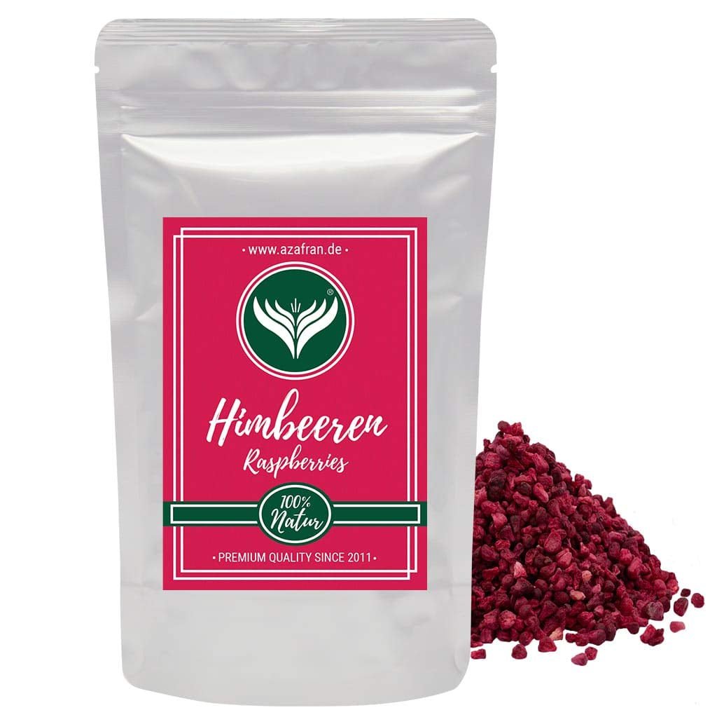 Azafran hindbær - frysetørrede hindbærstykker 250g Naty Shop dehydrerede produkter 250 G (1 pakke)