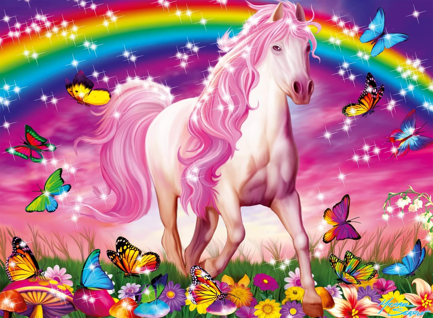 Ravensburger børnepuslespil - 13927 Horse Dream - Puslespil med heste for børn fra 6 år og opefter, Med 100 brikker i XXL format, Med glitter Puslespil Naty Shop