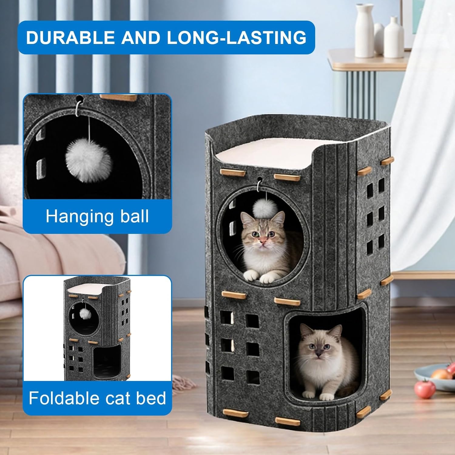 Tæpper og møbler, kæledyr, huler og huse, katte, senge til katte, katte - senge, madrasser