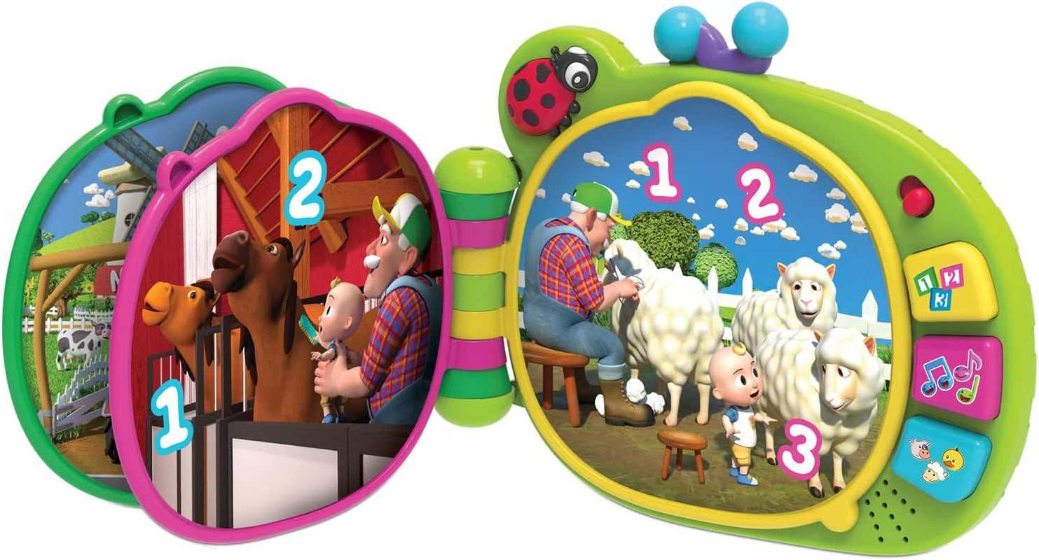 CoComelon , J.J læringsbog, læringsfunktioner og elektronik, legetøj til børn fra 18 måneder, CCM10 (fransk version) Bebe Toys Naty Shop