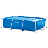 Intex 28271NP - Rektangulær overjordisk pool med ramme, 2282 L, stål og PVC, blå, 260x160x65 cm