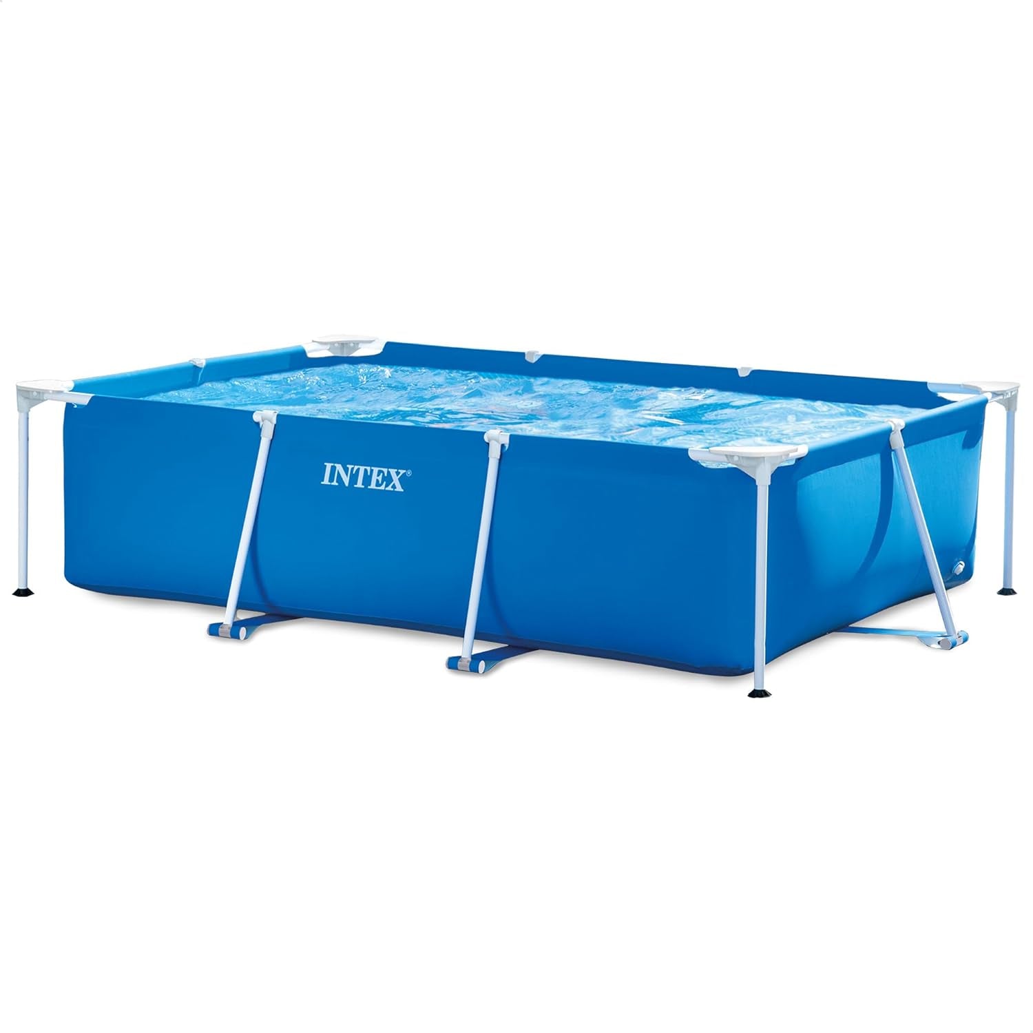 Intex 28271NP - Rektangulær overjordisk pool med ramme, 2282 L, stål og PVC, blå, 260x160x65 cm