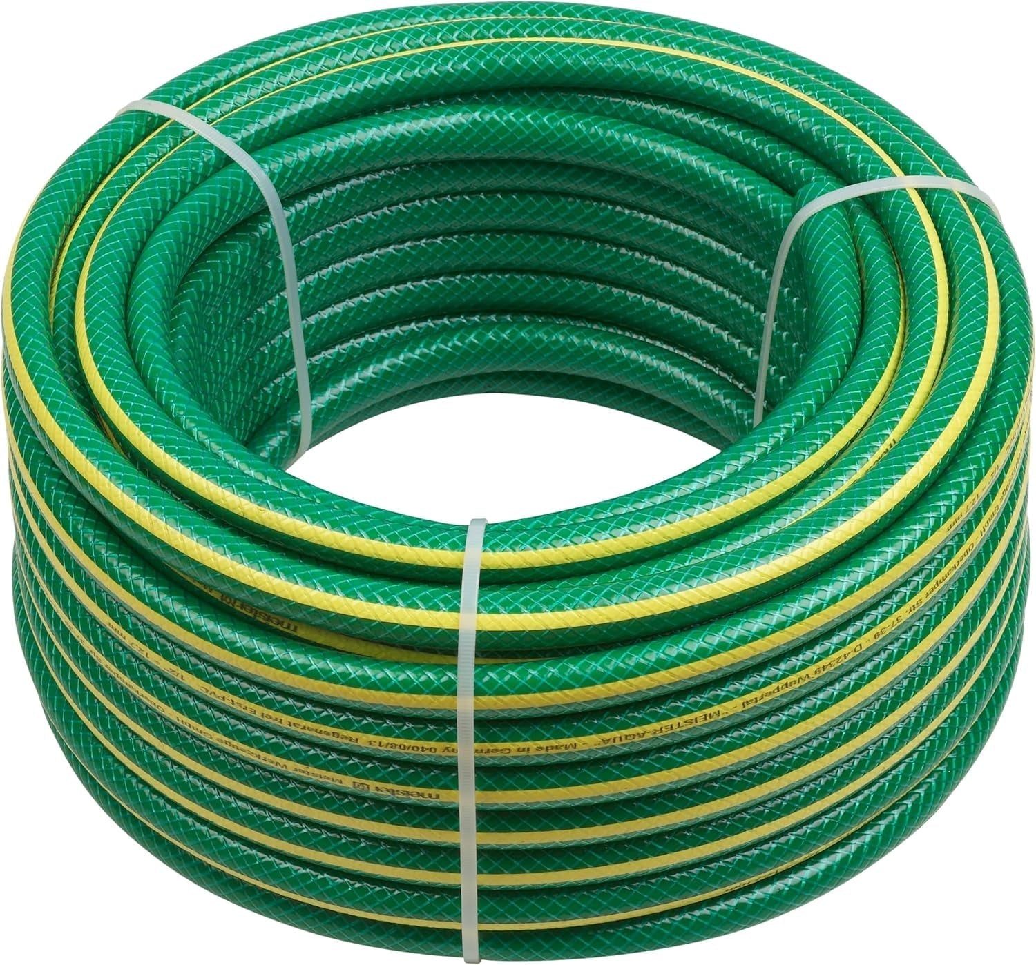 Meister Cross Woven Haveslange, 12,7 mm (1/2 tomme) - Længde 30 m - Til vanding af små områder - Knusnings- og slidbestandig - UV-bestandig, Virgin PVC Haveslange, Vandslange, 9930260