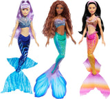 Mattel DISNEY Arielle Havfruen - Sæt med Mala, Karina og Arielle, unikke outfits og frisurer, til fantasifuld leg og indsamling, for børn fra 3 år og opefter, HND29 Naty Shop Mala, Karina og Arielle dukker