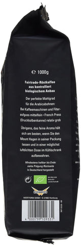 Bio FT Naturland Röstkaffee Arabica Creme, 1 kg ganze Bohne