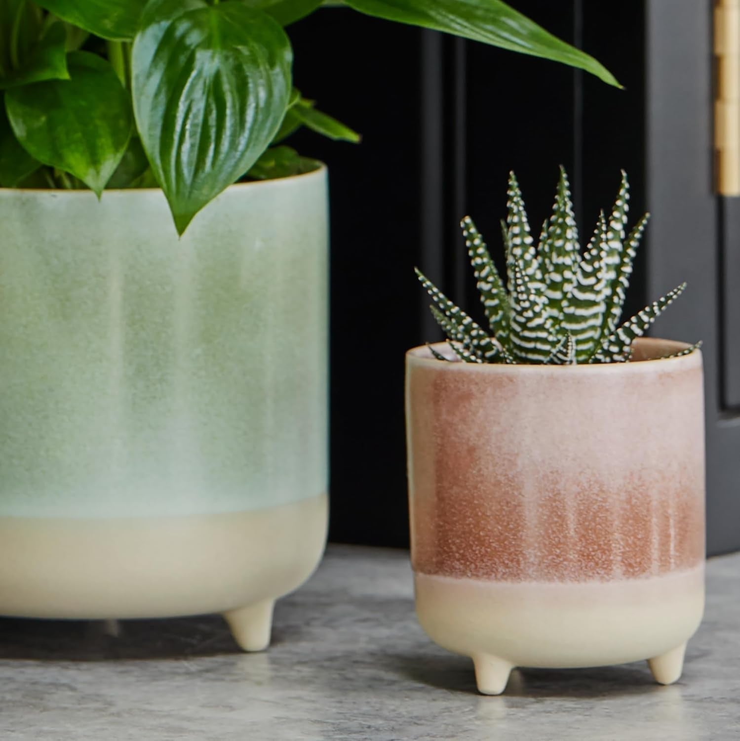 Potte, keramik, mat pink, reaktiv, H 8,5 cm x D 8 cm