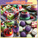 Madfarvepulver - 4 farver madfarve, koncentreret madfarve, rød grøn blå lilla madfarve til kagedekoration, bagning, glasur, dessert, madlavning - 5G