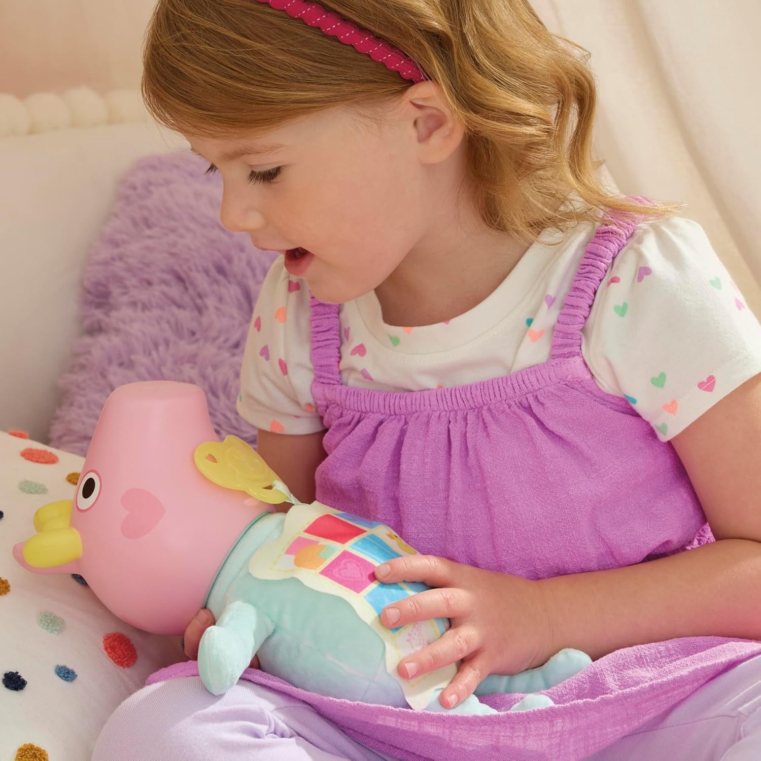 Peppa Pig 28 cm Evie Interactive Doll med 20 lyde og mange funktioner, legetøjssæt til børn fra 3 år og opefter