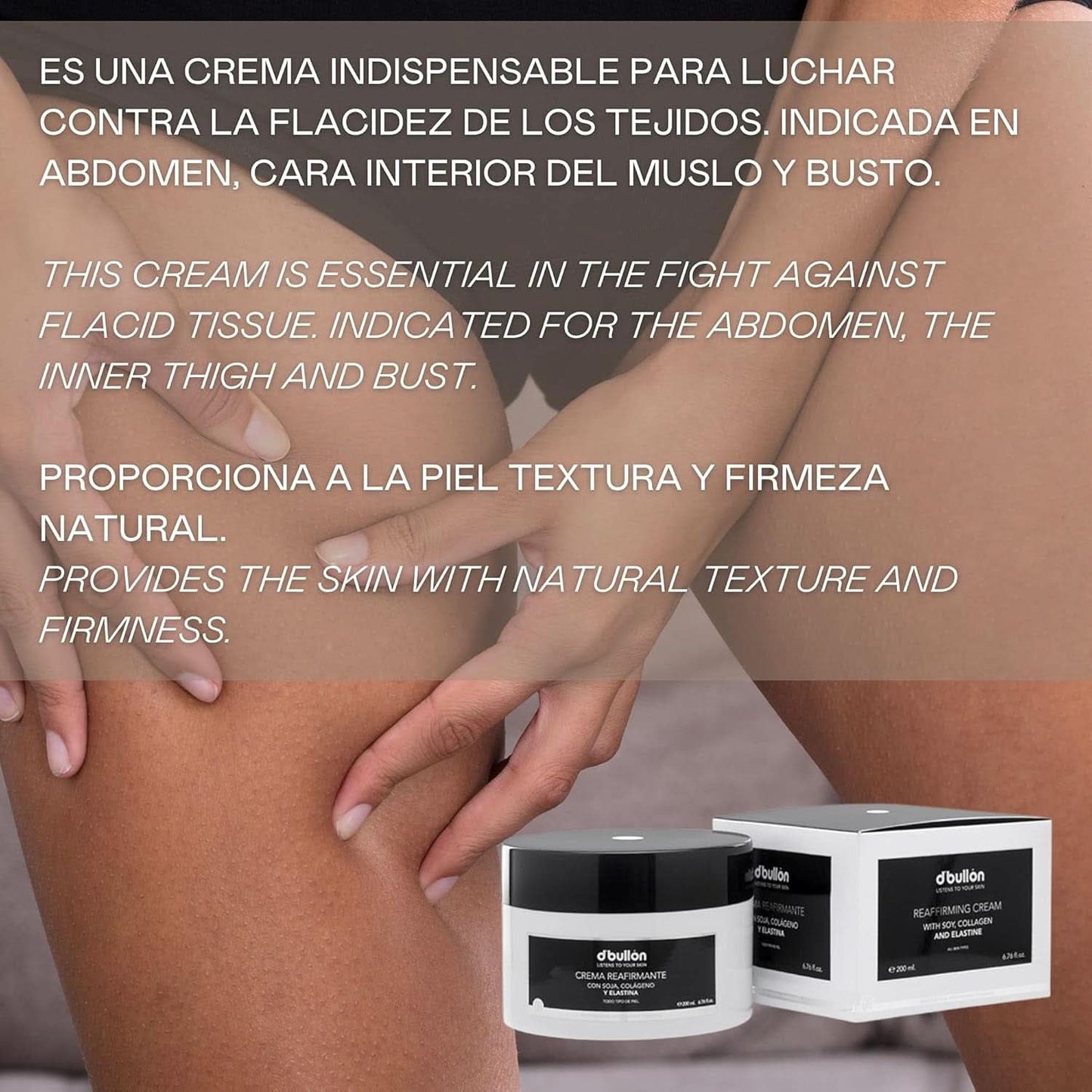 D'Bullón Professionel brystopstrammende creme med soja, kollagen og elastin - 200 ml Kosmetik og skønhed Naty Shop