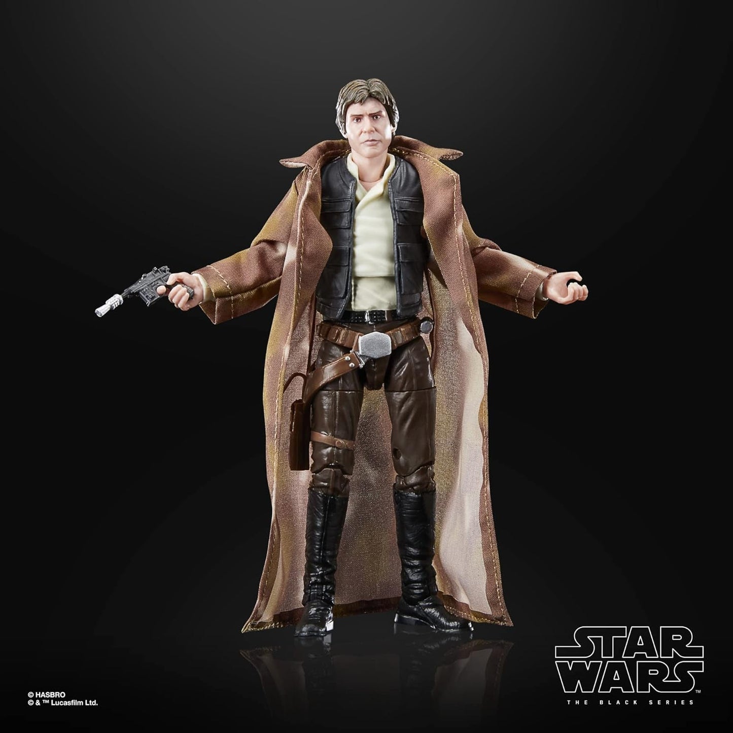 Star Wars Black Series Han Solo, 15 cm høj actionfigur Zu Wars: Jediridderens tilbagevenden Actionfigurer Naty Shop