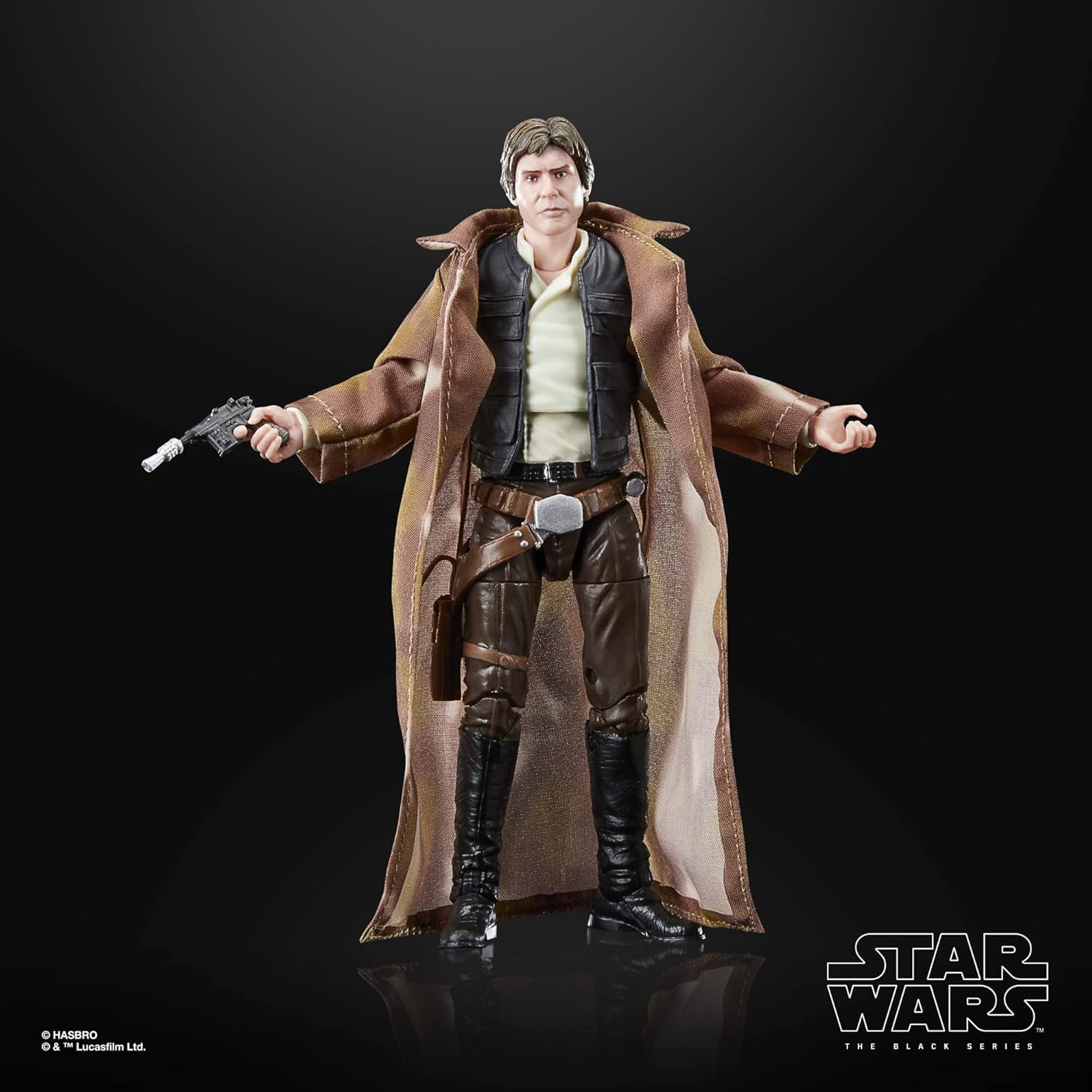 Star Wars Black Series Han Solo, 15 cm høj actionfigur Zu Wars: Jediridderens tilbagevenden Actionfigurer Naty Shop