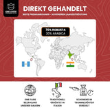 KING'S COFFEE - EKSTREM RISTE - Espresso Intenso bønner - meget lav surhedsgrad - lille batch ristning fra Italien - kaffebønner til fuldautomatiske maskiner og portafilter maskiner - 1 kg