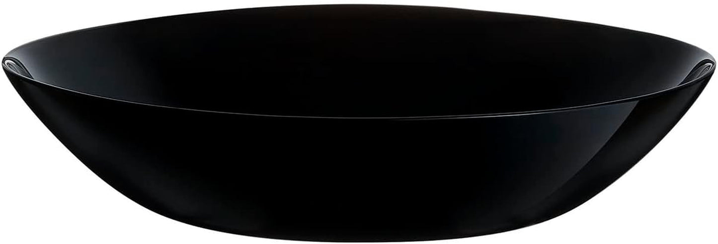 Arcopal Zelie sort spisestel i glas, 12 dele, 4 steder, sort