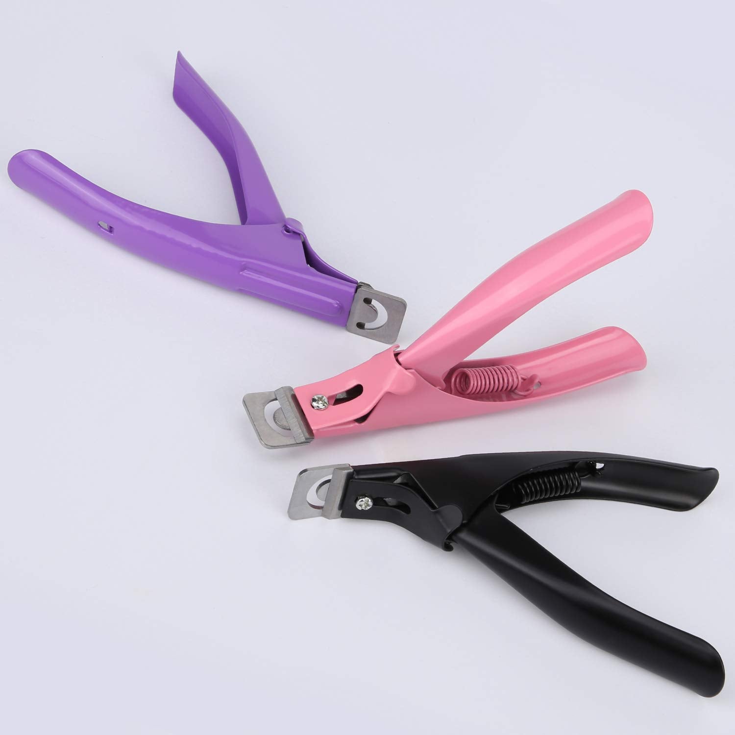 MWOOT 3 stykker falske negletang Akryl negletang, rustfrit stål neglespidser Cutter Trimmer Manicure Tool til akryl kunstige gel negle