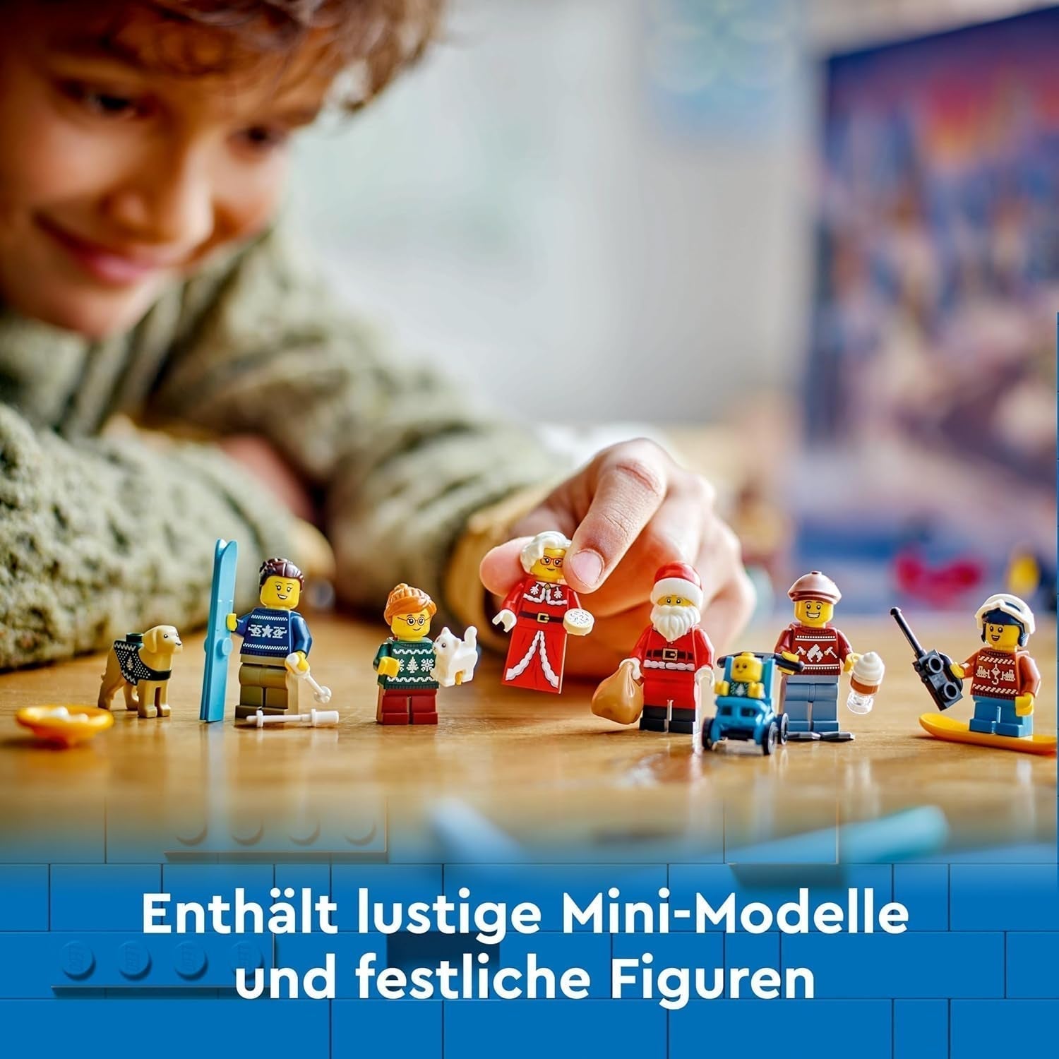 LEGO City Adventskalender 2024, Adventsgave til børn fra 5 år, 24 overraskelser, minifigurer i juledragt, julemand og fru julemand, julegave 60436 Byggesæt Besuche den LEGO-Store