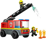 LEGO City Brandstigevogn - Legetøjsbrandbil med 2 brandmandsminifigurer til drenge og piger fra 4 år - pædagogisk legetøj - gave til førskolebørn 60463 Byggesæt Besuche den LEGO-Store